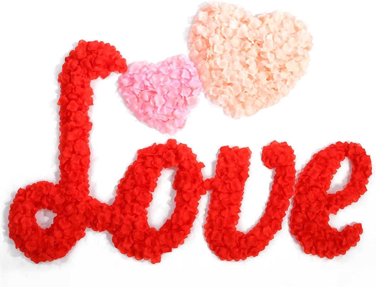 Rose Petals Wedding Flower Decoration
