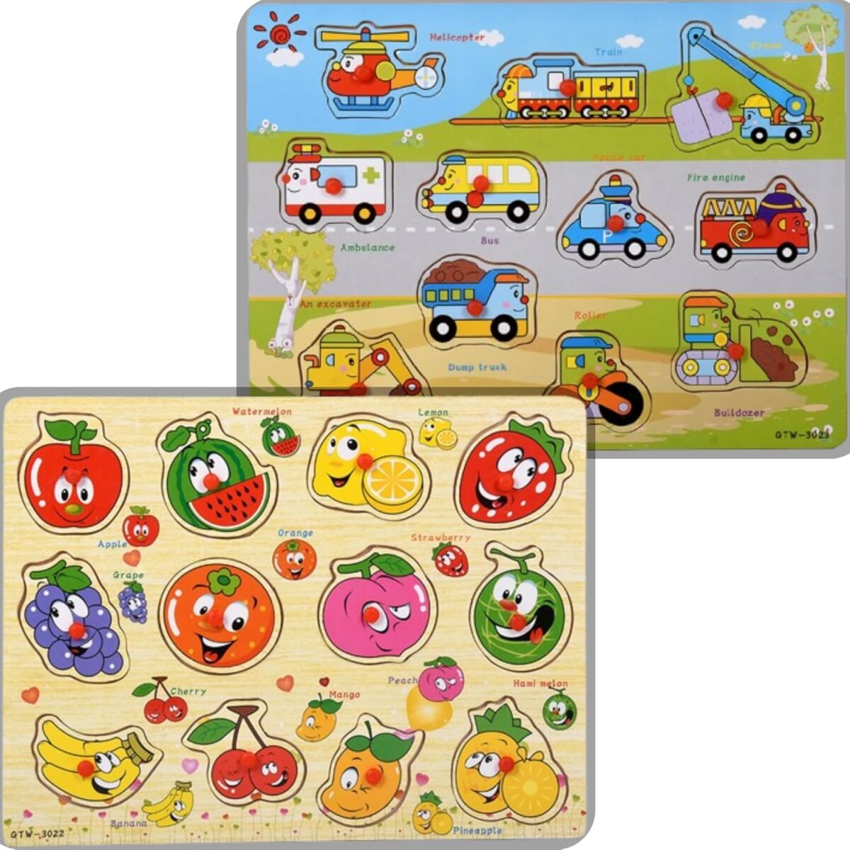 Fruit Vehicle Puzzle