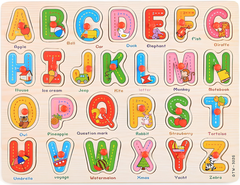 wooden puzzle alphabet